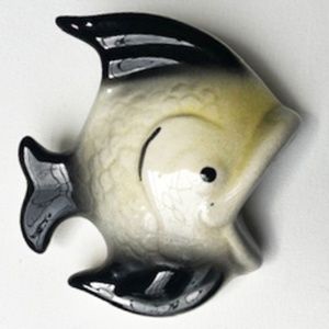 Vintage Mid Century Ceramic Fish Wall Plaque